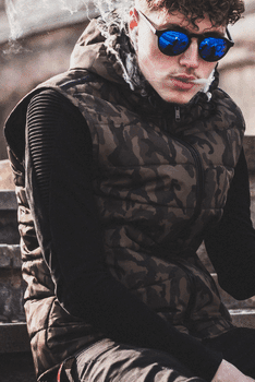Camo Down Vest